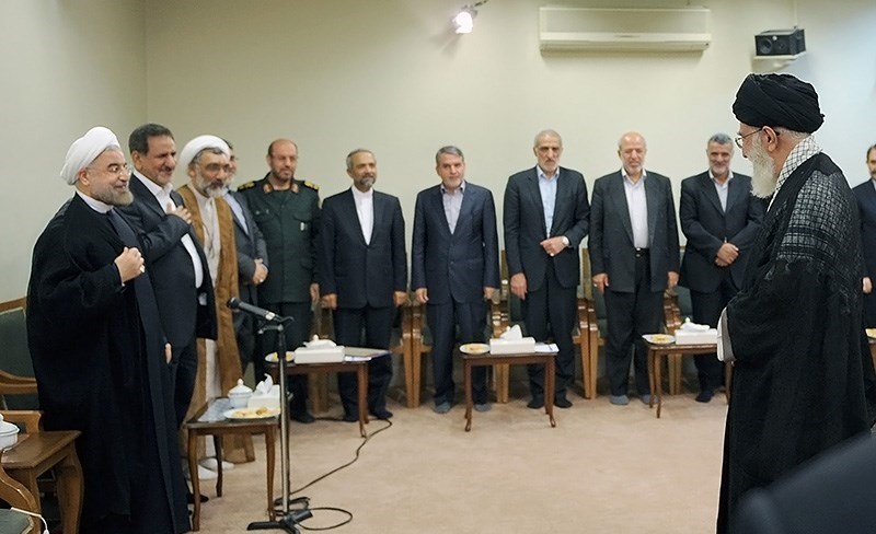 دیدار اعضای هیئت دولت با رهبر انقلاب