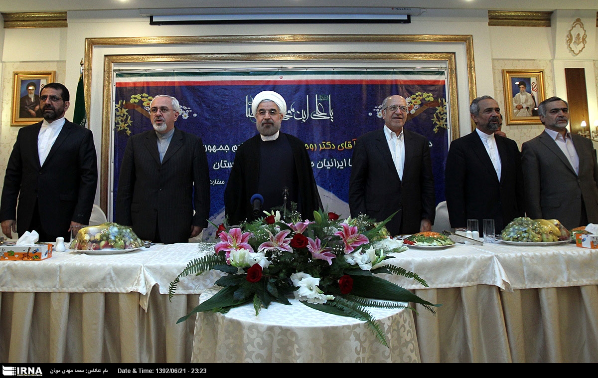 دیدار روحانی با ایرانیان در قرقیزستان