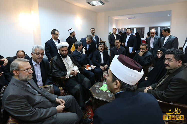 بازدید لاریجانی از مسجد بایراکلی در بلگراد