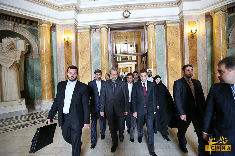 نشست مطبولاتی ریجانی با رئیس پارلمان صربستان
