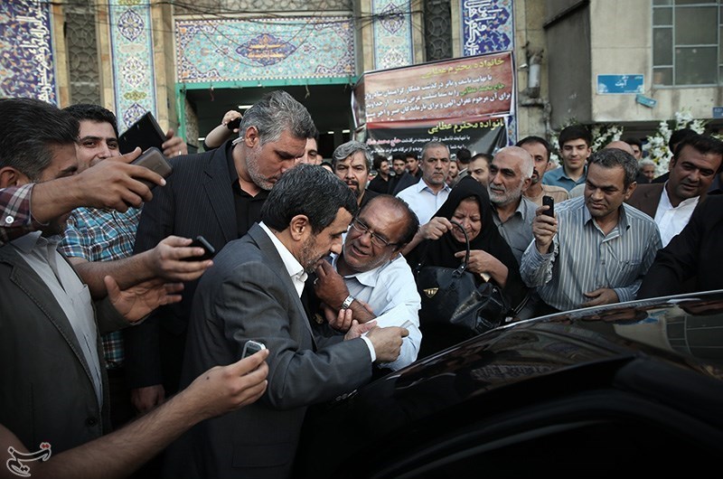 مراسم ترحیم محافظ احمدی نژاد