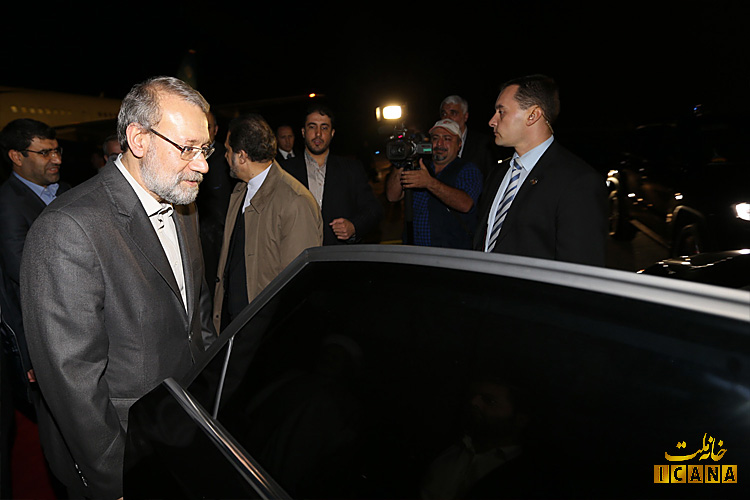 استقبال رسمی از لاریجانی در فرودگاه زاگرب