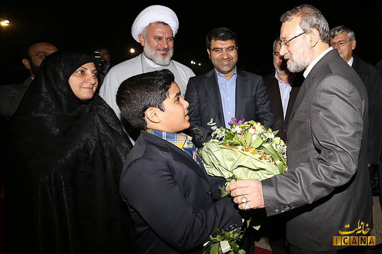استقبال رسمی از لاریجانی در فرودگاه زاگرب