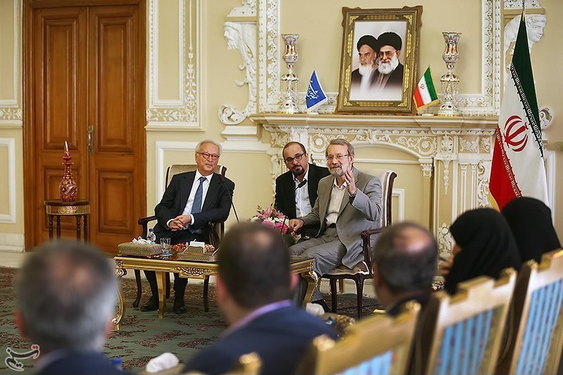 دیدار رئیس مجلس با هیئت پارلمانی اروپا
