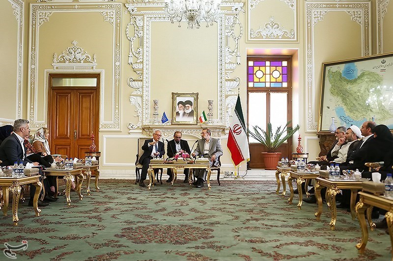 دیدار رئیس مجلس با هیئت پارلمانی اروپا