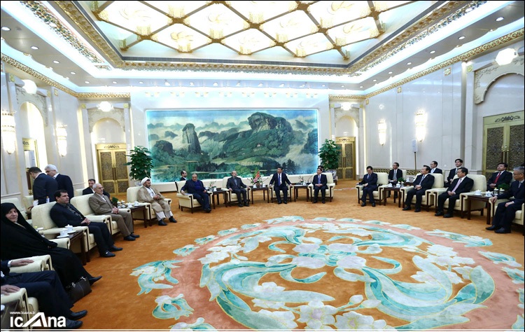 دیدار دکتر علی لاریجانی با رئیس جمهورچین