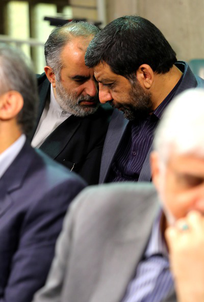 دیدار جمعی از مسئولان با رهبرانقلاب