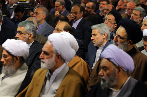 دیدار جمعی از مسئولان با رهبرانقلاب