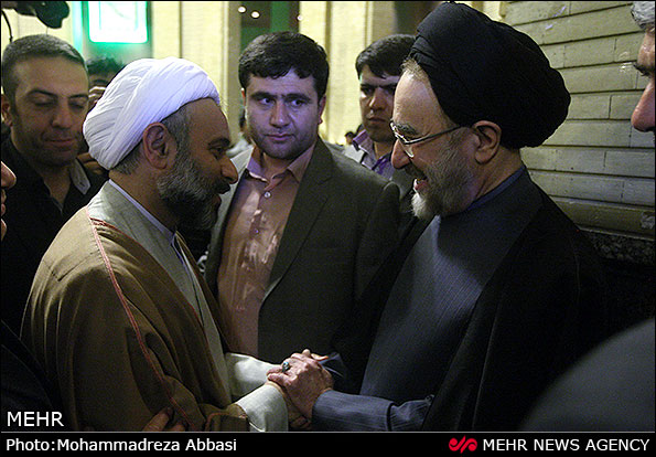 مجلس ترحیم پدر همسر خاتمی