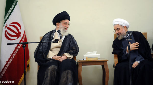 دیدار روحانی و اعضای هیئت دولت با رهبر انقلاب