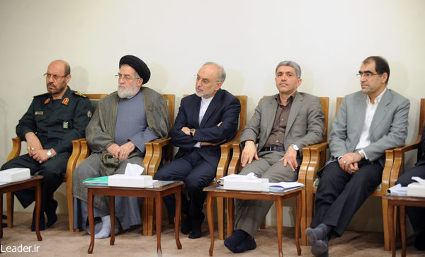 دیدار روحانی و اعضای هیئت دولت با رهبر انقلاب