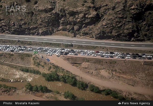 ترافیک جاده هراز و چالوس