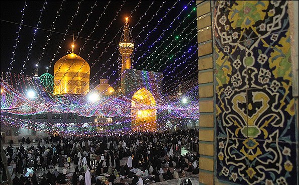 چراغانی حرم رضوی