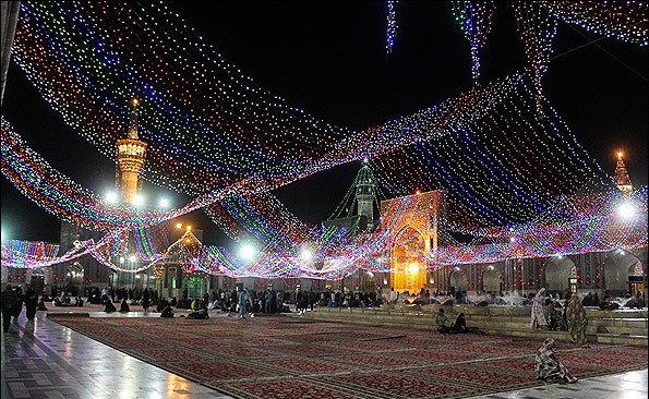 چراغانی حرم رضوی
