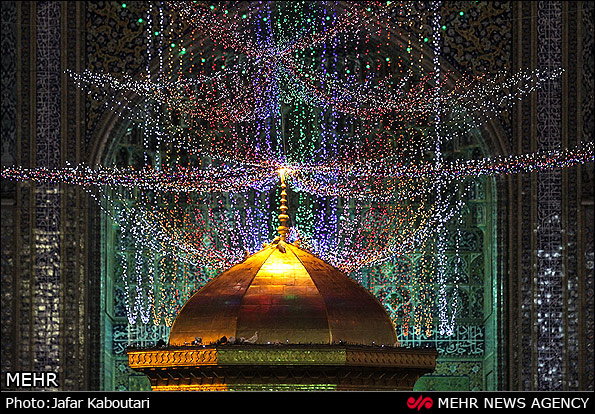 چراغانی حرم رضوی