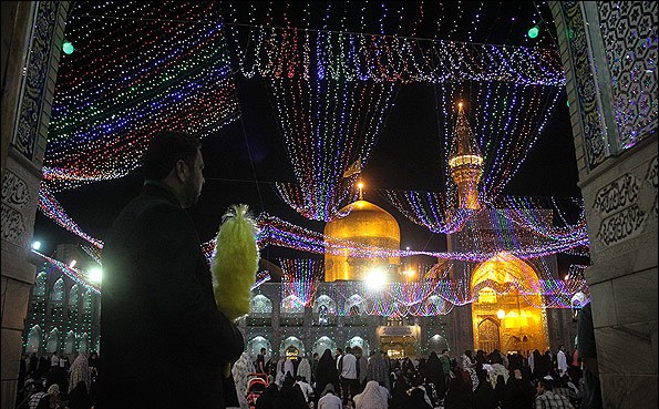 چراغانی حرم رضوی