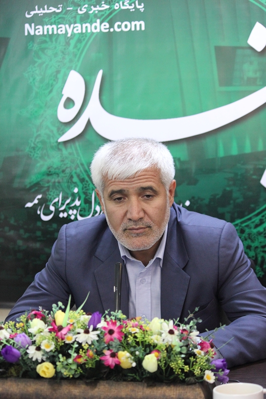 عطاء الله سلطانی صبور در حاشیه بازدید از سایت نماینده