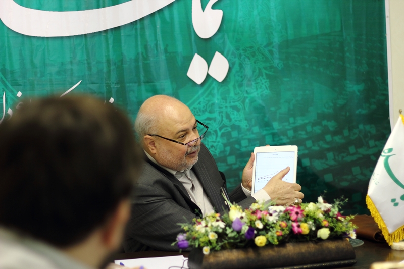 سیدمسعود میرکاظمی نماینده تهران در حاشیه بازدید از سایت «نماینده»