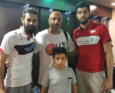 سلفی والیبالیست‌ها با هنرمندان