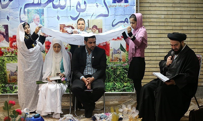 عقد زوج جوان در آسایشگاه جانبازان