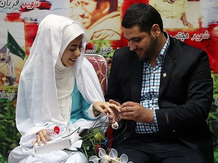 عقد زوج جوان در آسایشگاه جانبازان