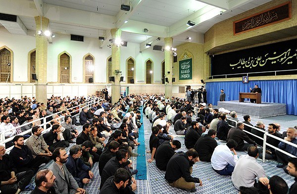 مراسم سوگواری امیرالمؤمنین(ع) با حضور رهبر انقلاب