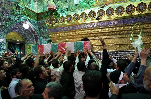 تشییع روحانی شهید مدافع حرم