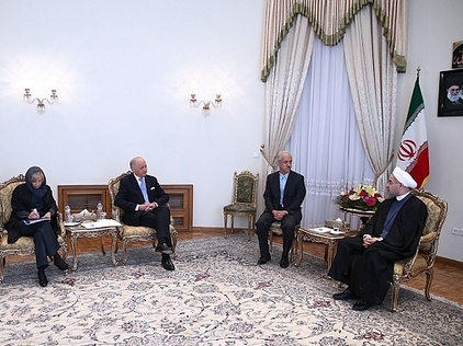 دیدار فابیوس با روحانی