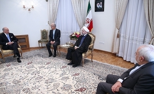 دیدار فابیوس با روحانی