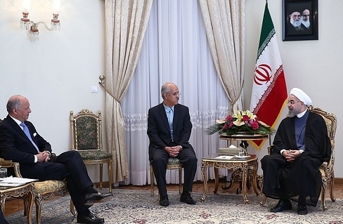دیدار فابیوس با روحانی