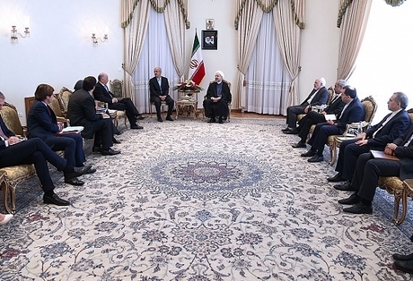 دیدار فابیوس با روحانی