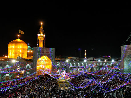 چراغانی حرم امام رضا(ع)