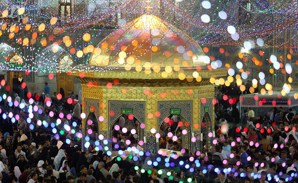 چراغانی حرم امام رضا(ع)