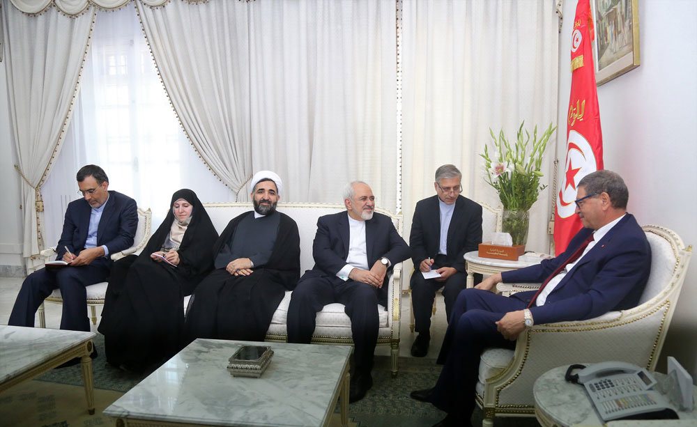 سفر ظریف به تونس