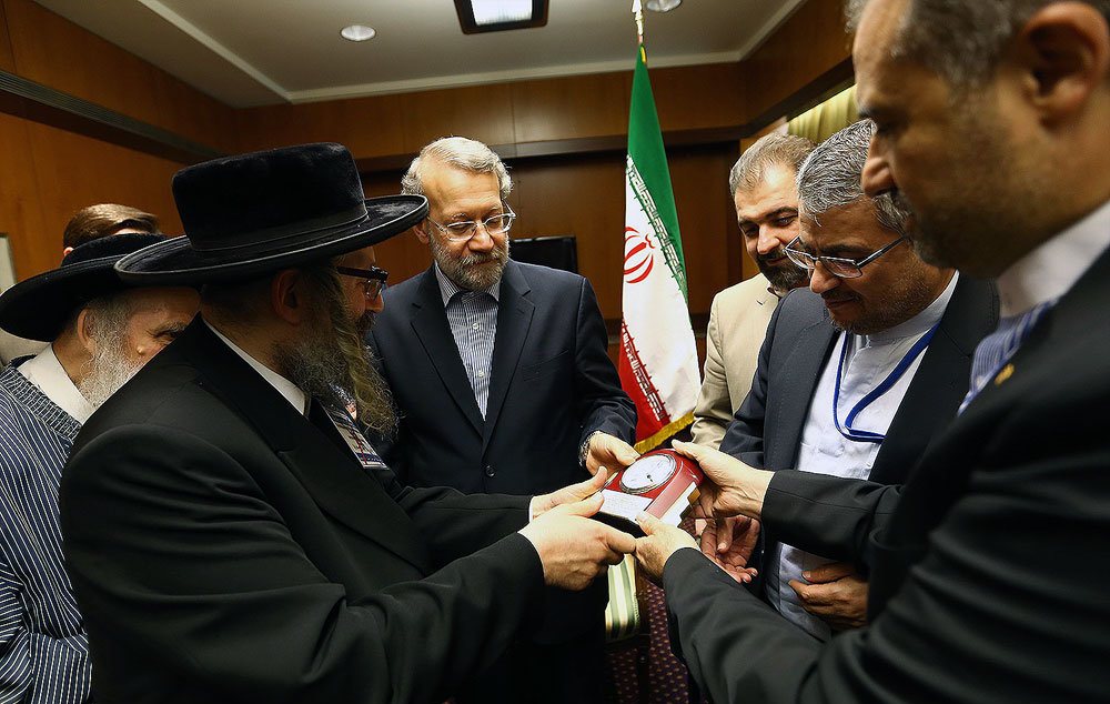 دیدار رئیس مجلس شورای اسلامی با جامعه یهودیان ضد صهیونیست آمریکا