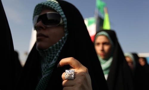 زنان نانچیکو کار در مانور سپاه تهران