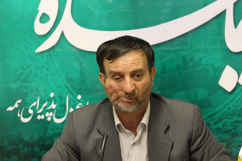 شهروز افخمی نماینده ملکان، در حاشیه بازدید از سایت «نماینده»