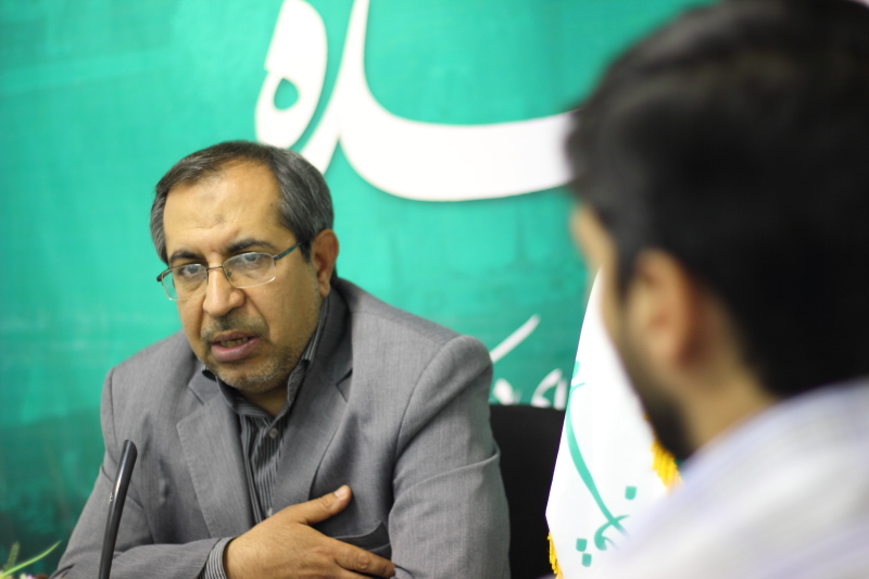 جمشید جعفرپور، نماینده لارستان، در حاشیه بازدید از سایت «نماینده»