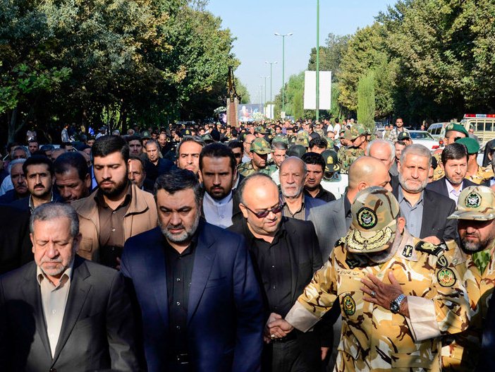 مراسم تشییع پیکر پدر فرمانده نیروی انتظامی - اصفهان
