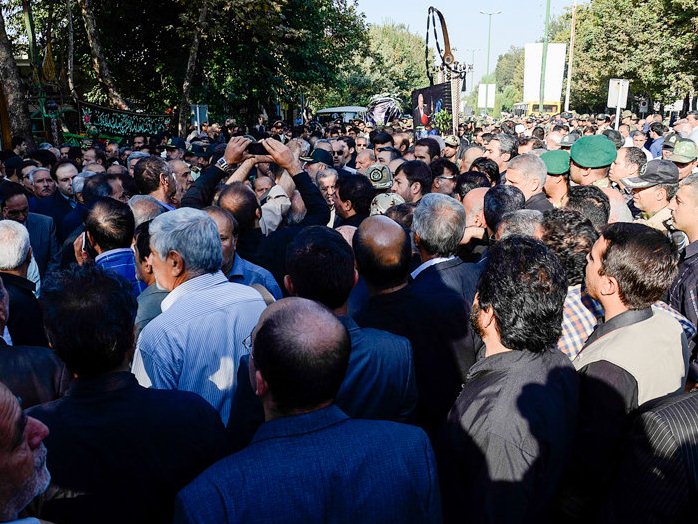 مراسم تشییع پیکر پدر فرمانده نیروی انتظامی - اصفهان
