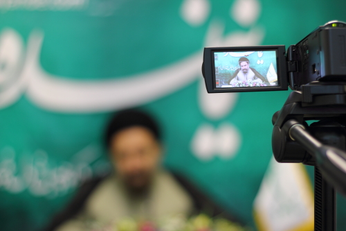 حجت الاسلام بزرگواری در حاشیه بازدید از سایت «نماینده»