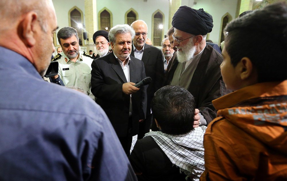 دیدار جمعی از جانبازان و خانواده‌های آنان با رهبر معظم انقلاب