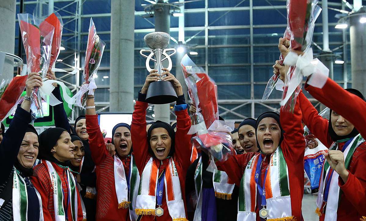 استقبال از تیم ملی فوتسال زنان ایران