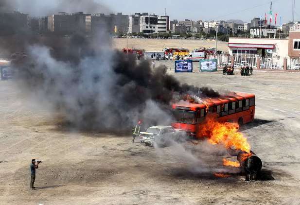 مانور بانوان آتش نشان داوطلب‎
