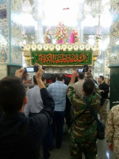 تشییع پیکر سردار همدانی در حرم حضرت زینب(س)