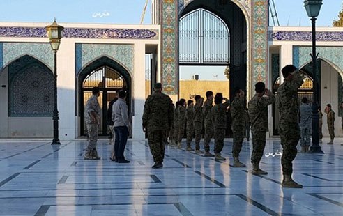 تشییع پیکر سردار همدانی در حرم حضرت زینب(س)