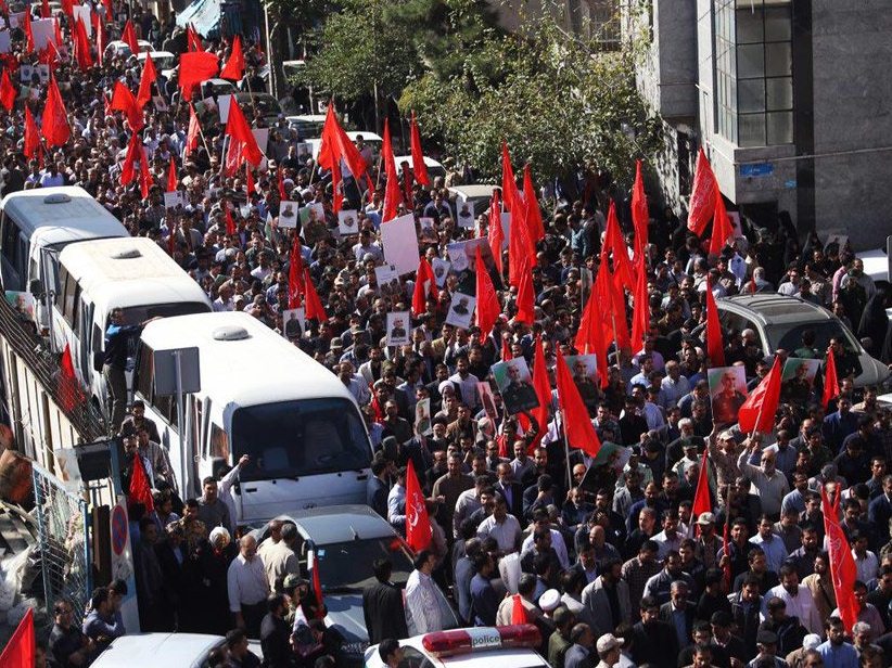 تشییع پیکر شهید سردار شهید حسین همدانی