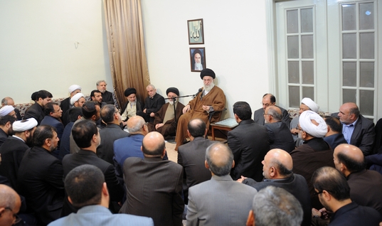 دیدار مسئولان و دست اندرکاران حج با رهبرانقلاب