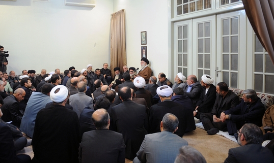 دیدار مسئولان و دست اندرکاران حج با رهبرانقلاب