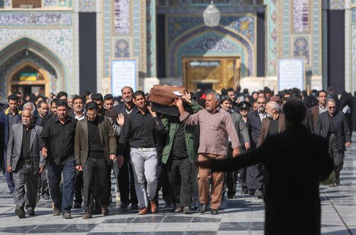 مراسم خاکسپاری خانم ورزشکار